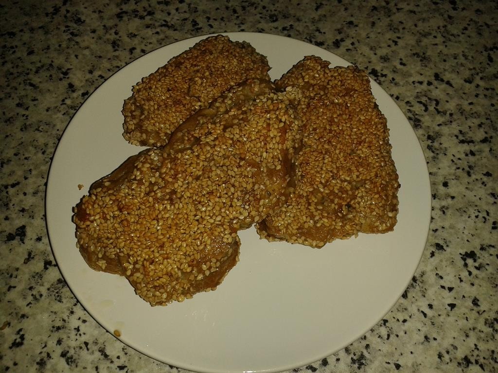 Vegane Sesam-"Schnitzel"