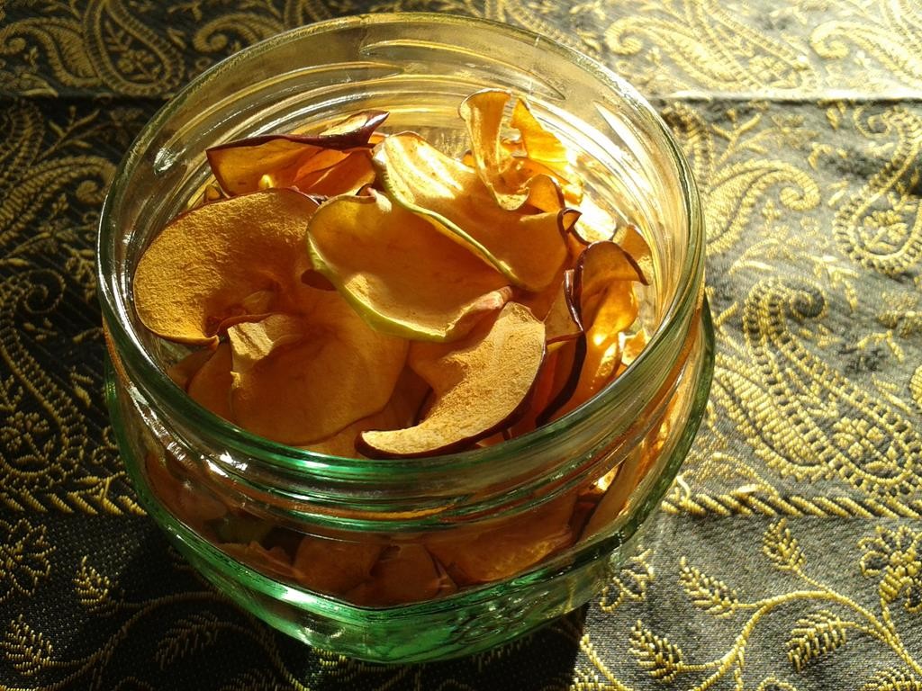 Selbstgemachte Apfelchips