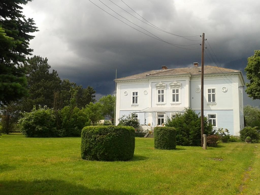 Gewitter über dem Haus