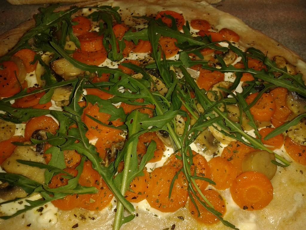 Flammkuchen mit Karotten